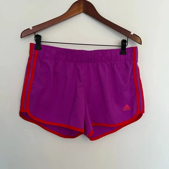 Adidas aktiv purple  and pink shorts size 4 - Picture 2 of 6